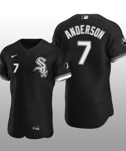White Sox Tim Anderson MR Patch Authentic Alternate Black Jersey
