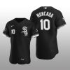 White Sox Yoan Moncada MR Patch Authentic Alternate Black Jersey