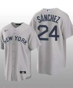 Yankees Gary Sanchez 2021 Field of Dreams Replica Gray Jersey
