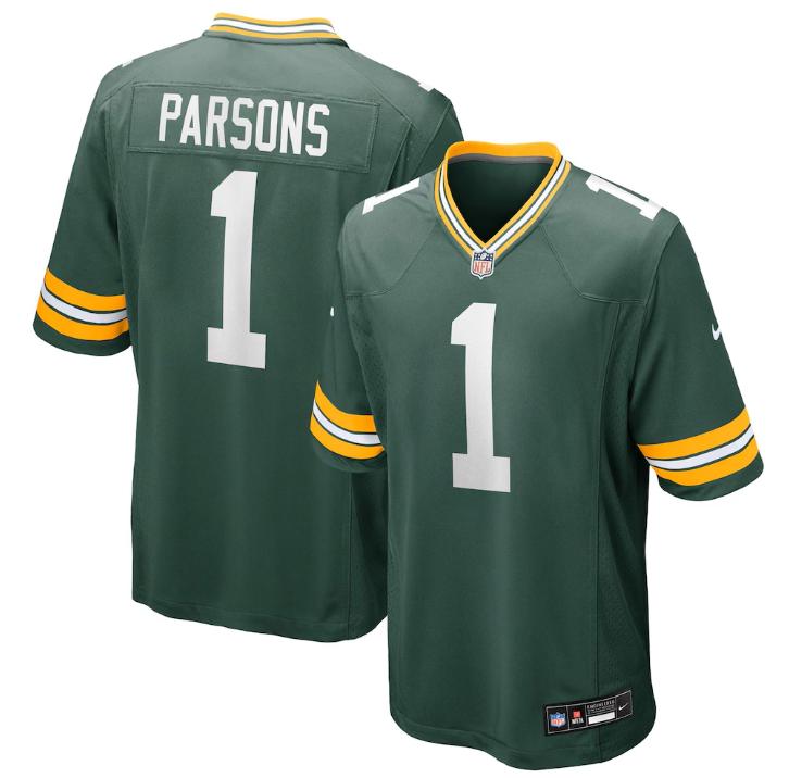 Micah Parsons #1 Green Bay Packers Nike Game Alternate Jersey - Green