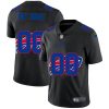 Buffalo Bills Custom Men's Nike Team Logo Dual Overlap Limited NFL Jersey Black