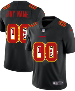 Kansas City Chiefs Custom Men's Nike Team Logo Dual Overlap Limited NFL Jersey Black