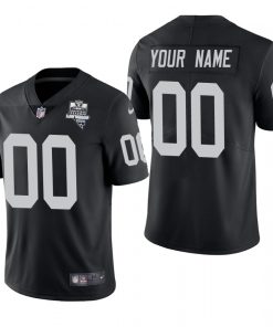 Las Vegas Raiders Custom Men's Nike 2020 Inaugural Season Vapor Limited NFL Jersey Black