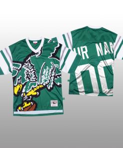 NFL Philadelphia Eagles Custom Green Men's Mitchell & Nell Big Face Fashion Limited NFL Jersey