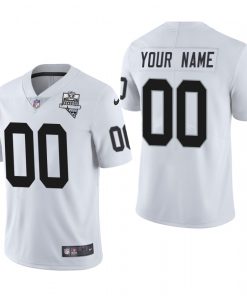 Las Vegas Raiders Custom Men's Nike 2020 Inaugural Season Vapor Limited NFL Jersey White