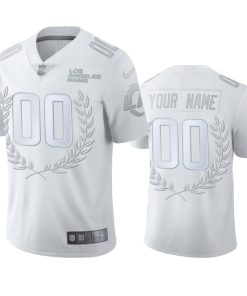 Los Angeles Rams Custom Men''s Nike Platinum NFL MVP Limited Edition Jersey