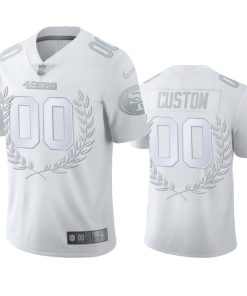 San Francisco 49ers Custom Men''s Nike Platinum NFL MVP Limited Edition Jersey