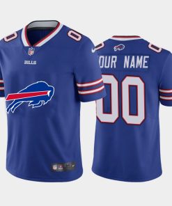 Buffalo Bills Custom Royal Blue Men's Nike Big Team Logo Vapor Limited NFL Jersey