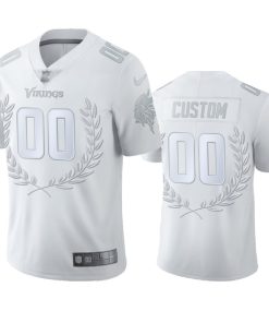 Minnesota Vikings Custom Men''s Nike Platinum NFL MVP Limited Edition Jersey