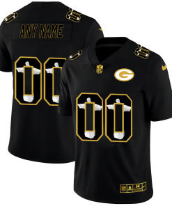Green Bay Packers Custom Men's Nike Carbon Black Vapor Cristo Redentor Limited NFL Jersey