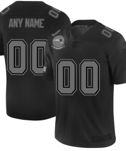 New England Patriots Custom Men's Nike Black 2019 Salute to Service Limited Stitched NFL Jersey