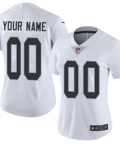 Nike Las Vegas Raiders Customized White Stitched Vapor Untouchable Limited Women's NFL Jersey