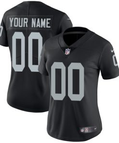 Nike Las Vegas Raiders Customized Black Team Color Stitched Vapor Untouchable Limited Women's NFL Jersey