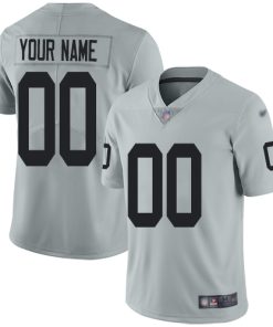 Las Vegas Raiders Custom Nike White Team Logo Vapor Limited NFL Jersey