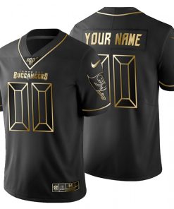 Tampa Bay Buccaneers Custom Men's Nike Black Golden Limited NFL 100 Jersey