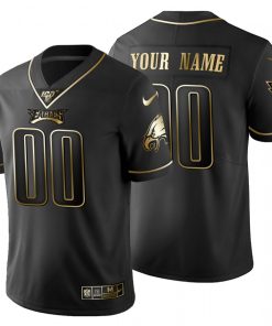 Philadelphia Eagles Custom Men's Nike Black Golden Limited NFL 100 Jersey