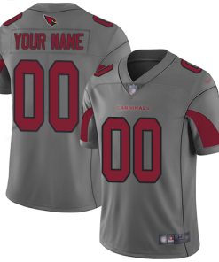 Nike Arizona Cardinals Customized Silver Men's Stitched NFL Limited Inverted Legend Jersey