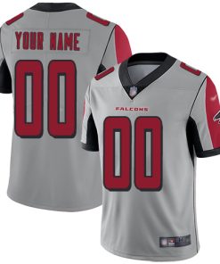 Nike Atlanta Falcons Customized Silver Men's Stitched NFL Limited Inverted Legend Jersey