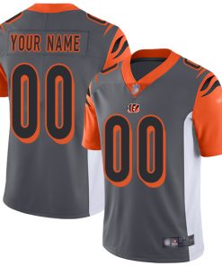 Nike Cincinnati Bengals Customized Silver Men's Stitched NFL Limited Inverted Legend Jersey