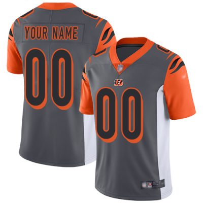 Nike Cincinnati Bengals Customized Silver Men's Stitched NFL Limited Inverted Legend Jersey