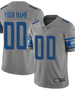 Nike Detroit Lions Customized Gray Men's Stitched NFL Limited Inverted Legend Jersey
