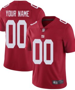 Nike New York Giants Customized Red Men's Stitched NFL Limited Inverted Legend Jersey
