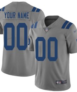 Nike Indianapolis Colts Customized Gray Men's Stitched NFL Limited Inverted Legend Jersey