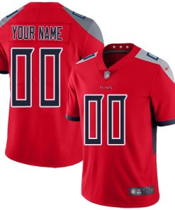 Nike Tennessee Titans Customized Red Men's Stitched NFL Limited Inverted Legend Jersey