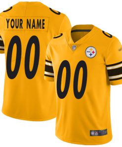 Nike Pittsburgh Steelers Customized Gold Men's Stitched NFL Limited Inverted Legend Jersey