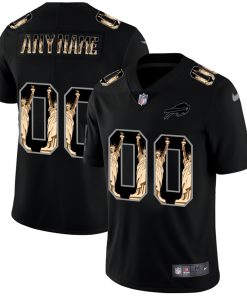 Buffalo Bills Custom Carbon Black Vapor Statue Of Liberty Limited NFL Jersey