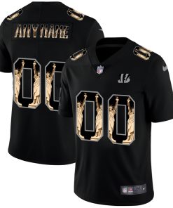 Cincinnati Bengals Custom Carbon Black Vapor Statue Of Liberty Limited NFL Jersey