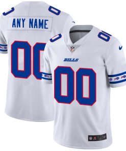 Buffalo Bills Custom Nike White Team Logo Vapor Limited NFL Jersey