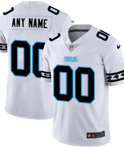 Carolina Panthers Custom Nike White Team Logo Vapor Limited NFL Jersey