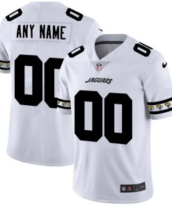 Jacksonville Jaguars Custom Nike White Team Logo Vapor Limited NFL Jersey