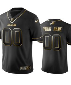 Nike Bills Custom Black Golden Limited Edition Stitched NFL Jersey