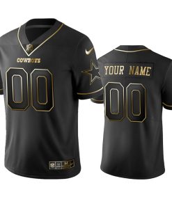 Nike Cowboys Custom Black Golden Limited Edition Stitched NFL Jersey