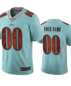 Seattle Seahawks Custom Light Blue Vapor Limited City Edition NFL Jersey