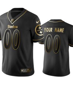 Nike Steelers Custom Black Golden Limited Edition Stitched NFL Jersey