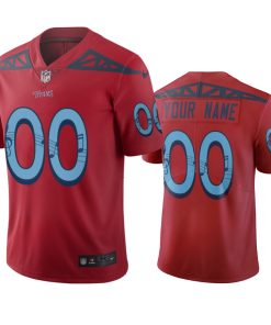 Tennessee Titans Custom Red Vapor Limited City Edition NFL Jersey