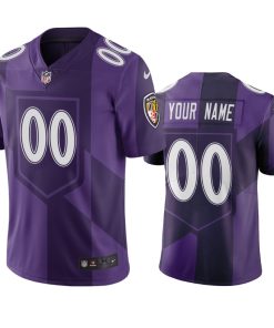 Baltimore Ravens Custom Purple Vapor Limited City Edition NFL Jersey