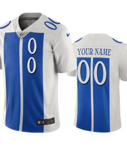 Detroit Lions Custom White Blue Vapor Limited City Edition NFL Jersey