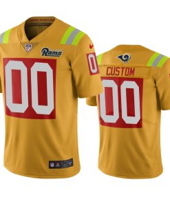 Los Angeles Rams Custom Gold Vapor Limited City Edition NFL Jersey