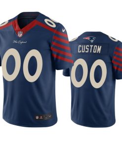 New England Patriots Custom Navy Vapor Limited City Edition NFL Jersey