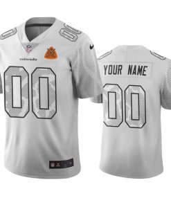 Denver Broncos Custom White Vapor Limited City Edition NFL Jersey