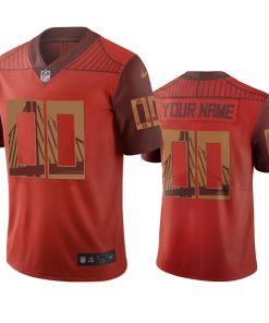 San Francisco 49ers Custom Orange Vapor Limited City Edition NFL Jersey