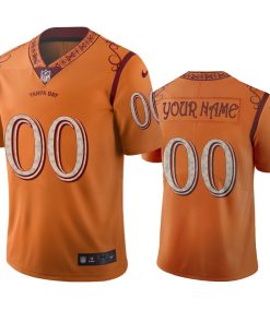 Tampa Bay Buccaneers Custom Orange Vapor Limited City Edition Jersey