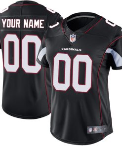 Nike Arizona Cardinals Customized Black Alternate Stitched Vapor Untouchable Limited Women's NFL Jersey