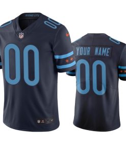 Chicago Bears Custom Navy Vapor Limited City Edition NFL Jersey