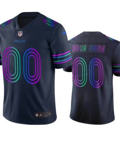Dallas Cowboys Custom Navy Vapor Limited City Edition NFL Jersey