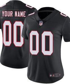 Nike Atlanta Falcons Customized Black Alternate Stitched Vapor Untouchable Limited Women's NFL Jersey